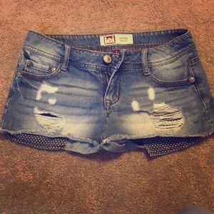 Denim shorts